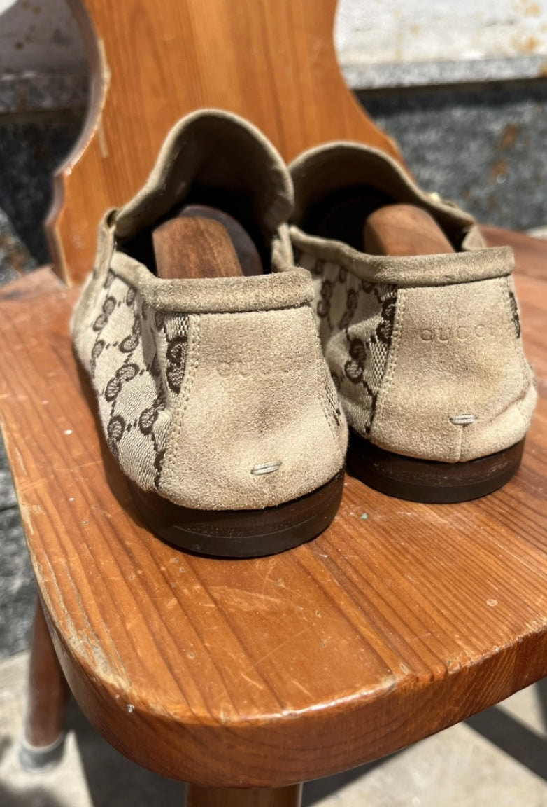 Mocassini Gucci da uomo GG horsebit