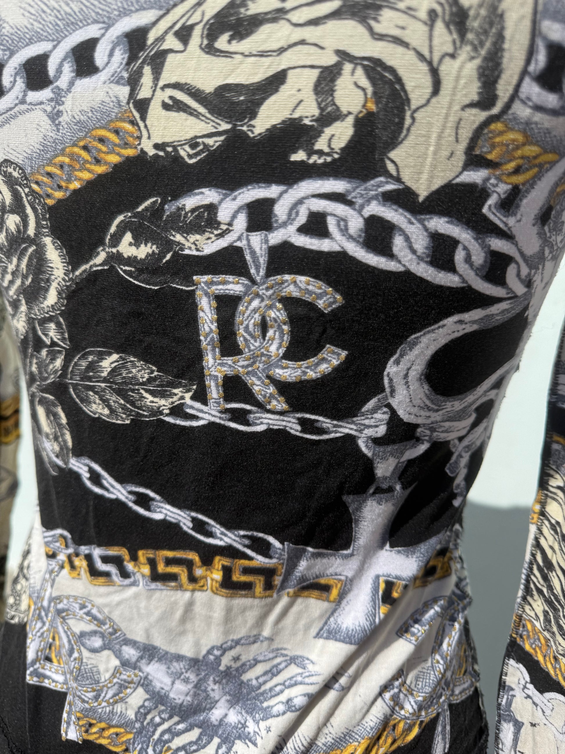 Top / t-shirt manica lunga Roberto Cavalli FW2003
zodiaco