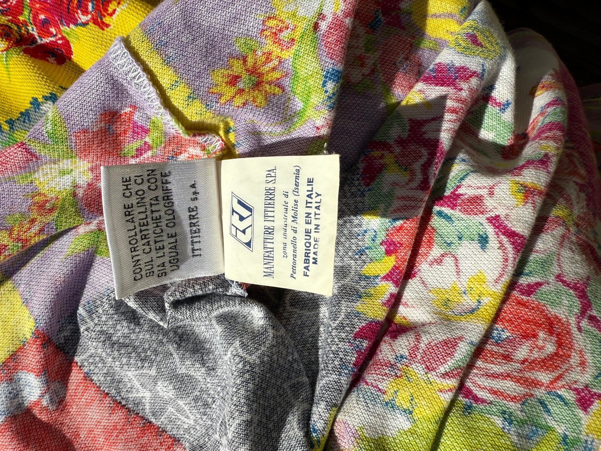 Polo uomo Versace anni 90" stampa patchwork floreale