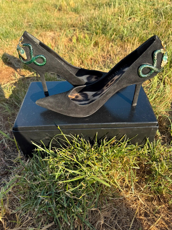 Tacchi Décolleté Roberto Cavalli tacco gioiello serpente