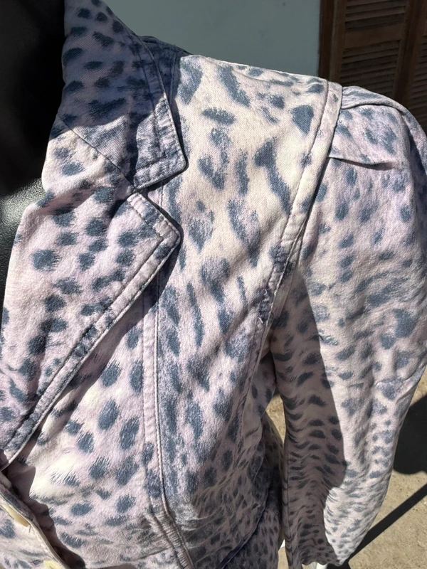 Giacca blazer Roberto Cavalli SS2000 leopardo lilla