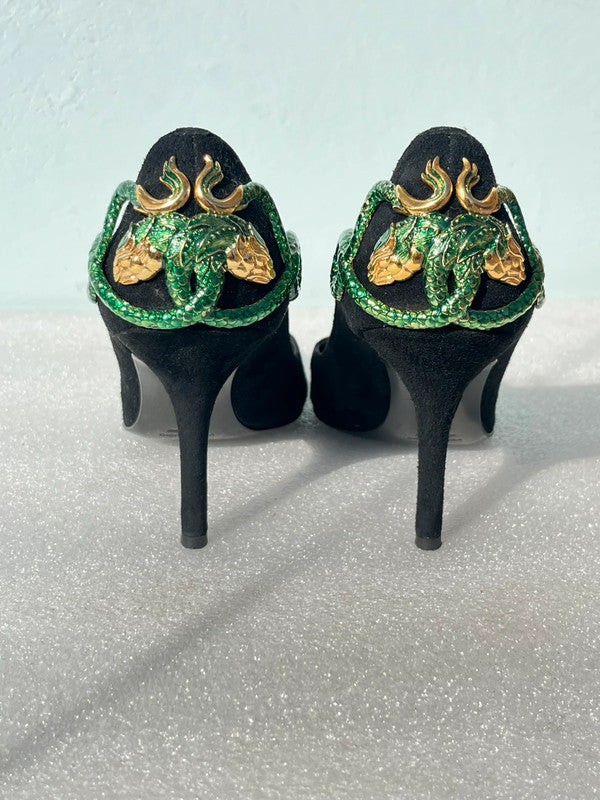 Decollete Roberto Cavalli tacco serpente