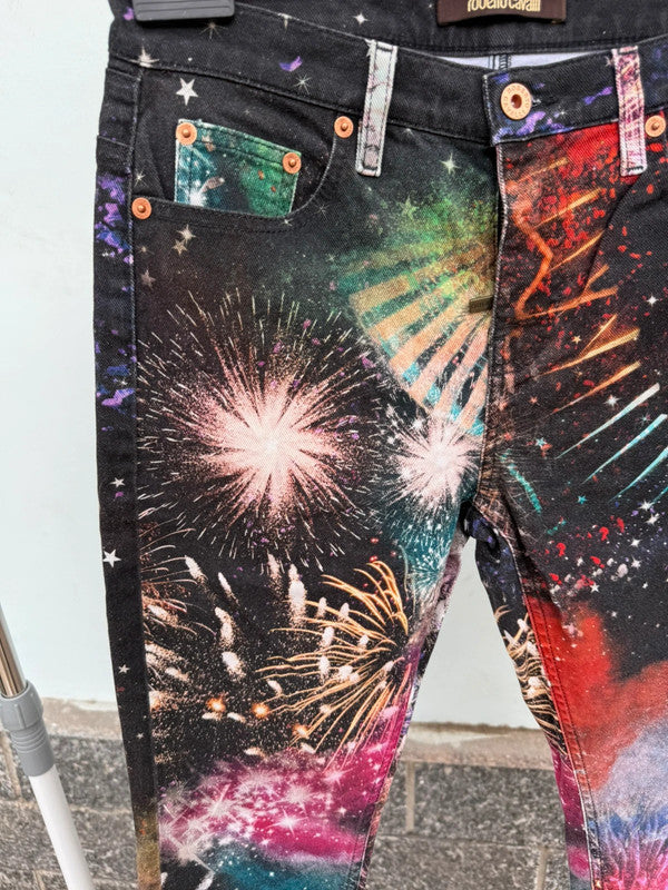 Jeans Roberto Cavalli fuochi d’artificio Pre Fall 2016