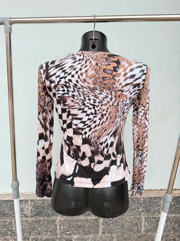 Top manica lunga Roberto Cavalli FW2003