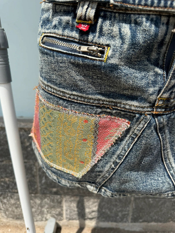 Mini gonna patchwork Y2K