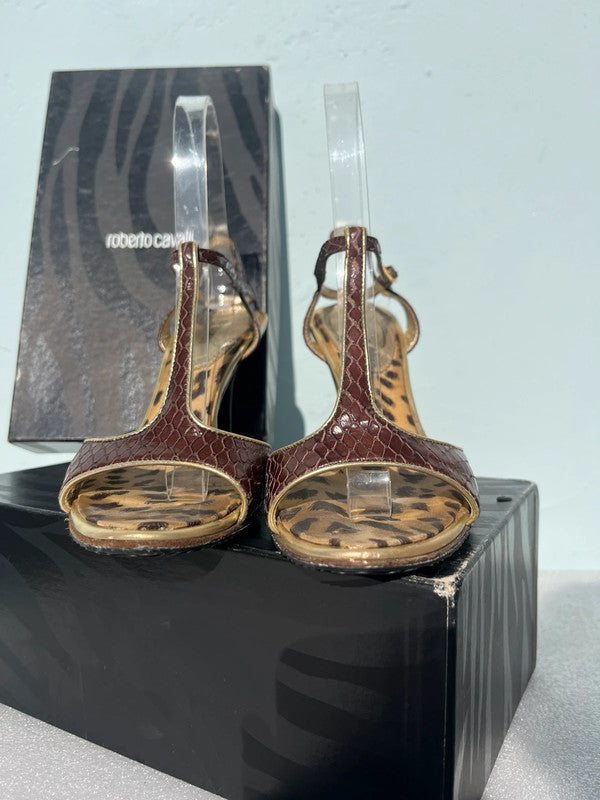 Sandali Roberto Cavalli Marrone