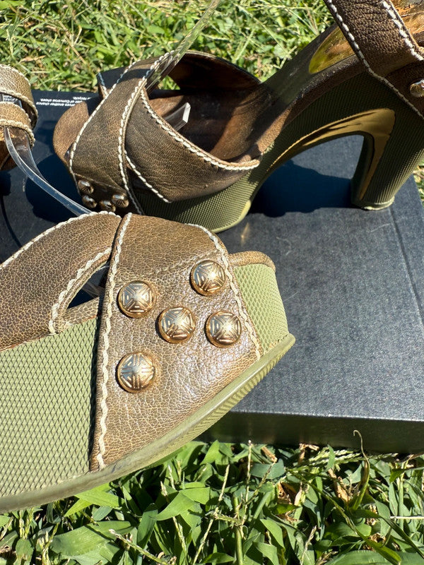 Sandali con tacco Marc Jacobs 2010” militare