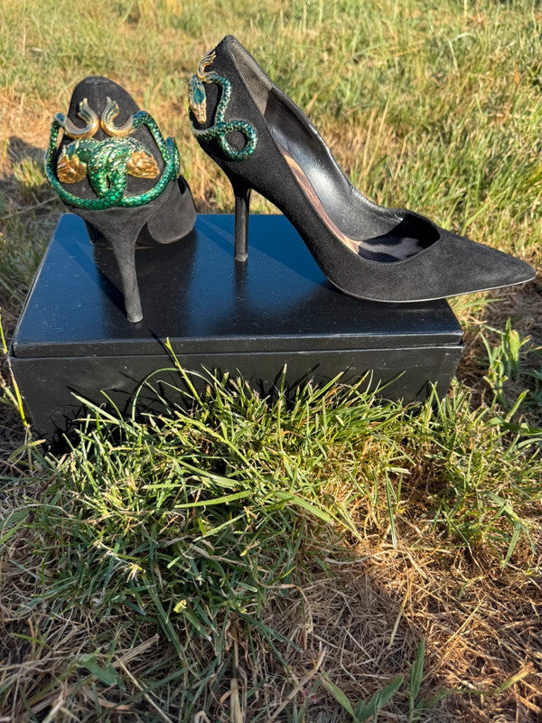 Tacchi Décolleté Roberto Cavalli tacco gioiello serpente