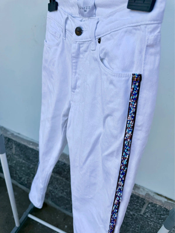 Jeans Gaelle con perline