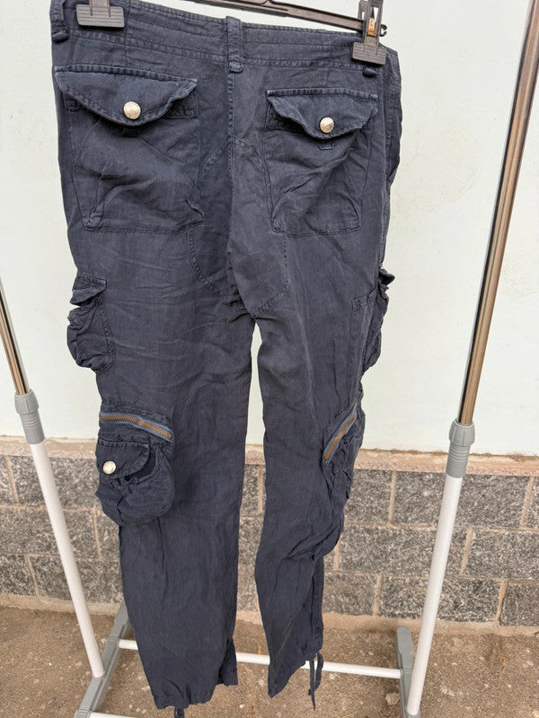 Pantalone cargo Ralph Lauren in lino e seta