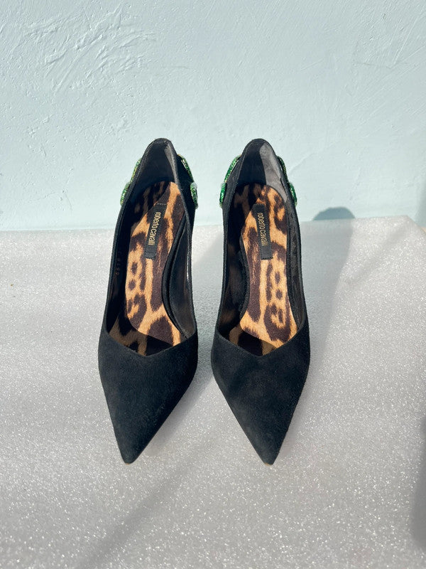 Decollete Roberto Cavalli tacco serpente
