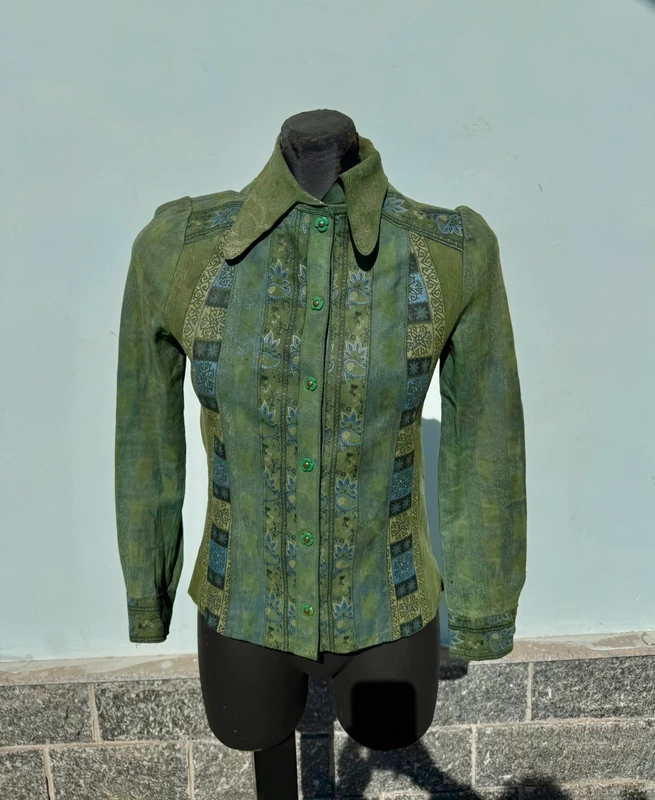 Giacca Roberto Cavalli anni 1970 pelle stampata