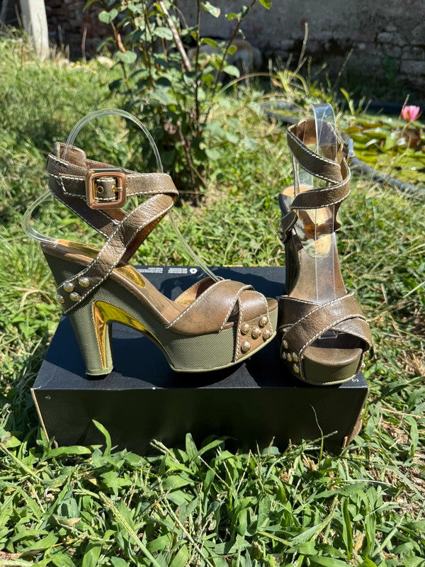 Sandali con tacco Marc Jacobs 2010” militare