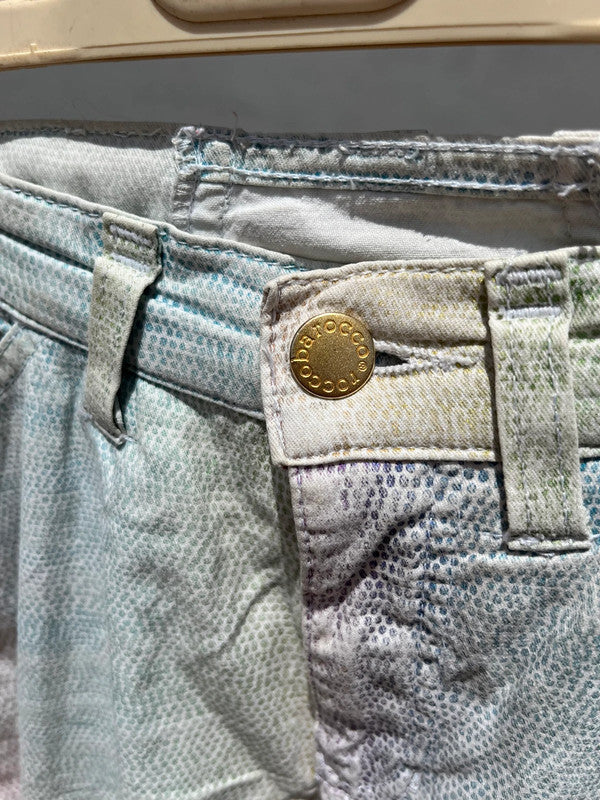 Pantalone capri RoccoBarocco multicolore micro-poua