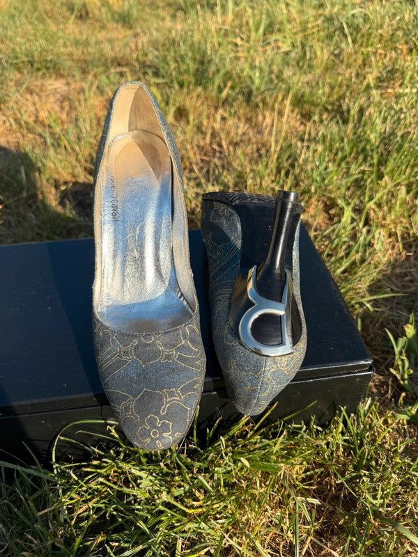 Tacchi Décolleté Roberto Cavalli tacco gioiello RC