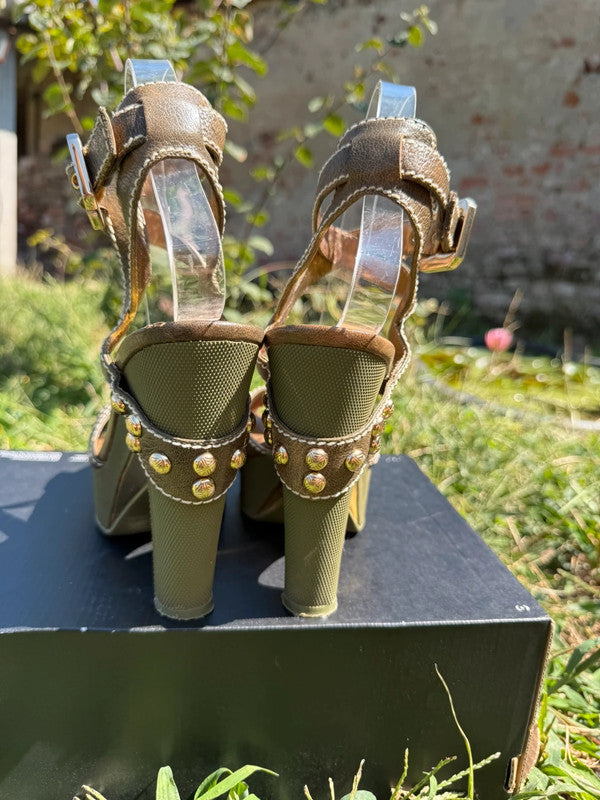 Sandali con tacco Marc Jacobs 2010” militare