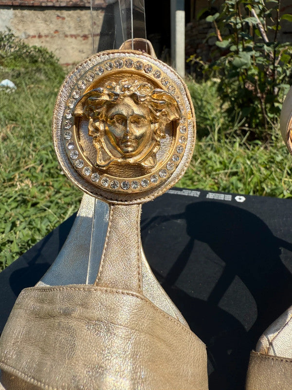 Sandali Versace SS2005 gioiello medusa logo