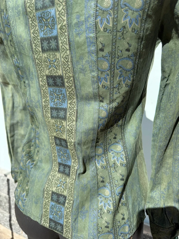 Giacca Roberto Cavalli anni 1970 pelle stampata