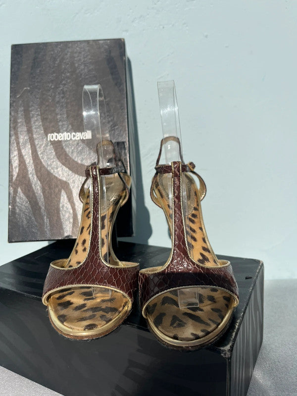 Sandali Roberto Cavalli Marrone