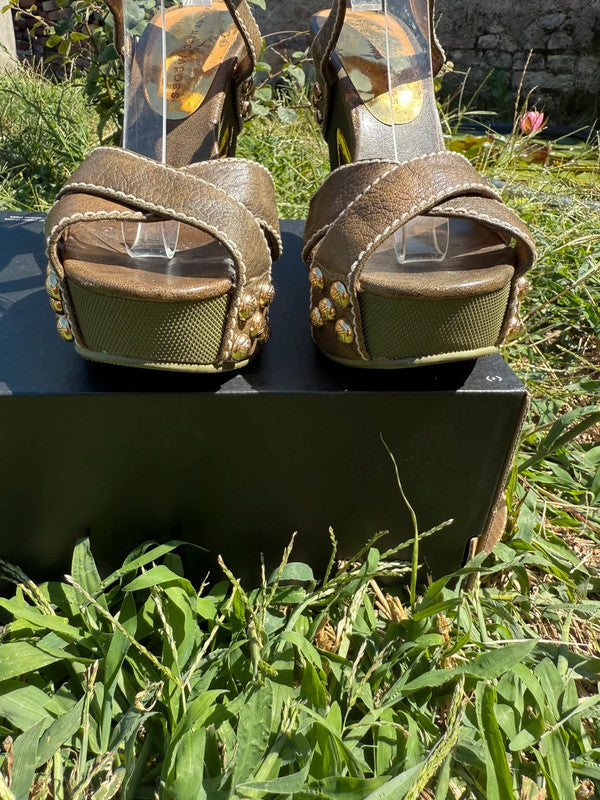 Sandali con tacco Marc Jacobs 2010” militare