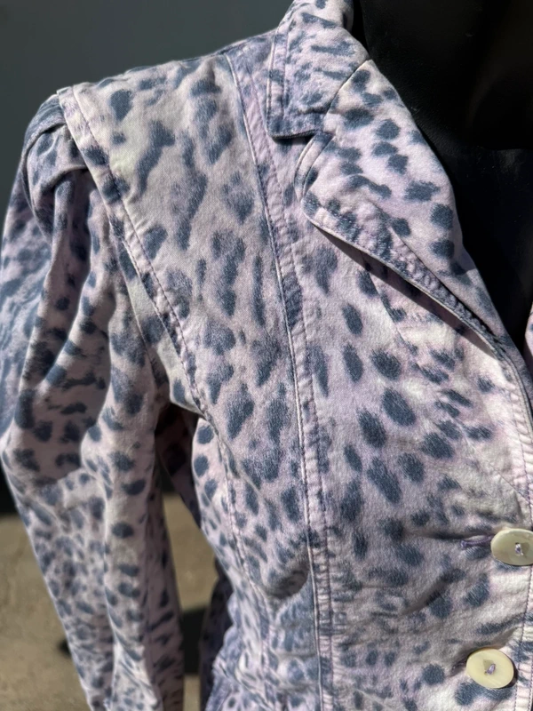 Giacca blazer Roberto Cavalli SS2000 leopardo lilla