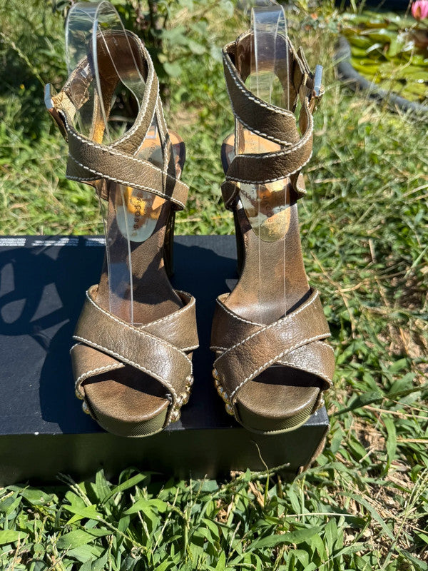 Sandali con tacco Marc Jacobs 2010” militare