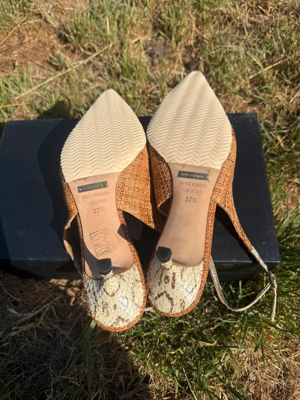 Tacchi Slingback Dolce & Gabbana in vipera