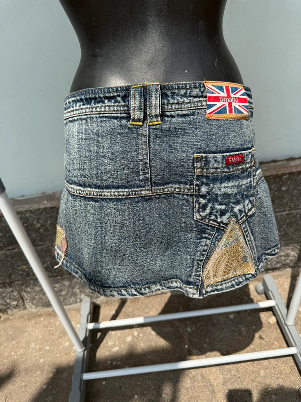 Mini gonna patchwork Y2K