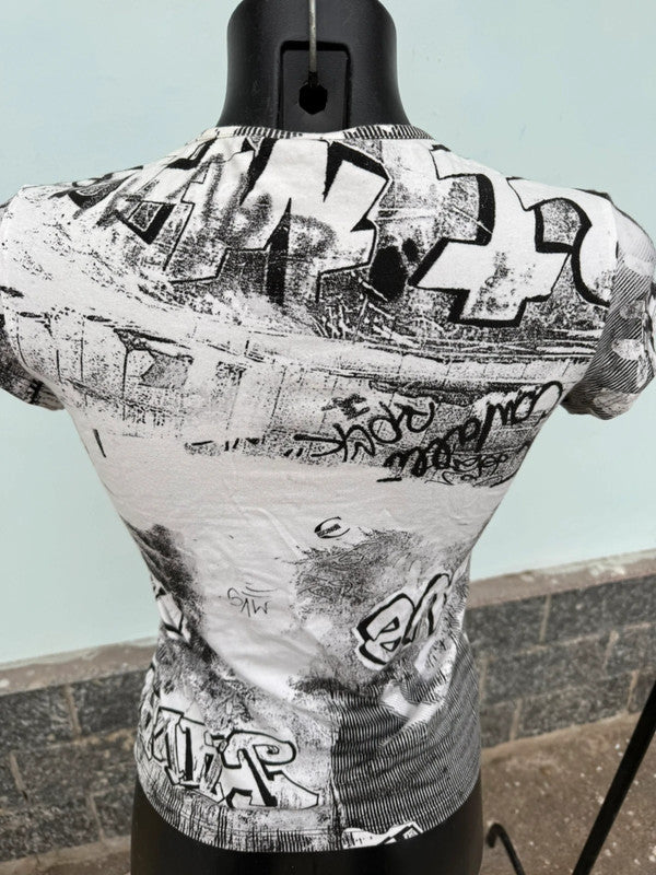 T-shirt Roberto Cavalli "graffiti" FW 2003