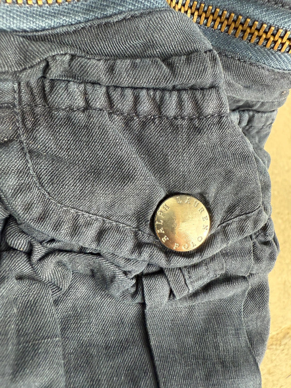 Pantalone cargo Ralph Lauren in lino e seta