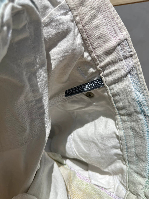 Pantalone capri RoccoBarocco multicolore micro-poua