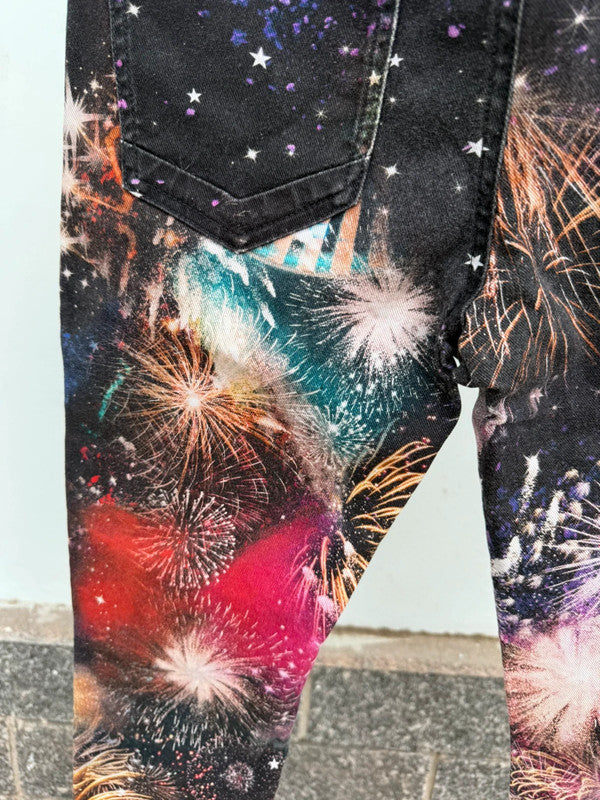 Jeans Roberto Cavalli fuochi d’artificio Pre Fall 2016