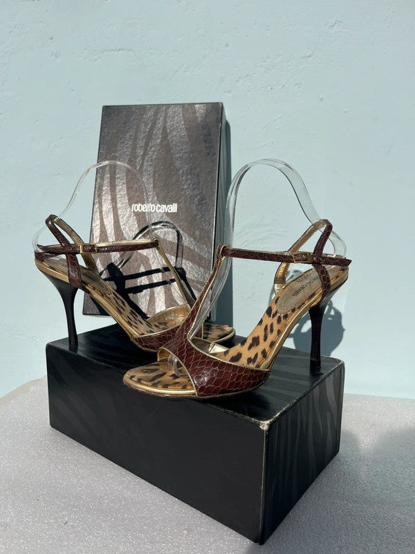 Sandali Roberto Cavalli Marrone