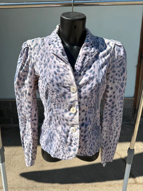 Giacca blazer Roberto Cavalli SS2000 leopardo lilla