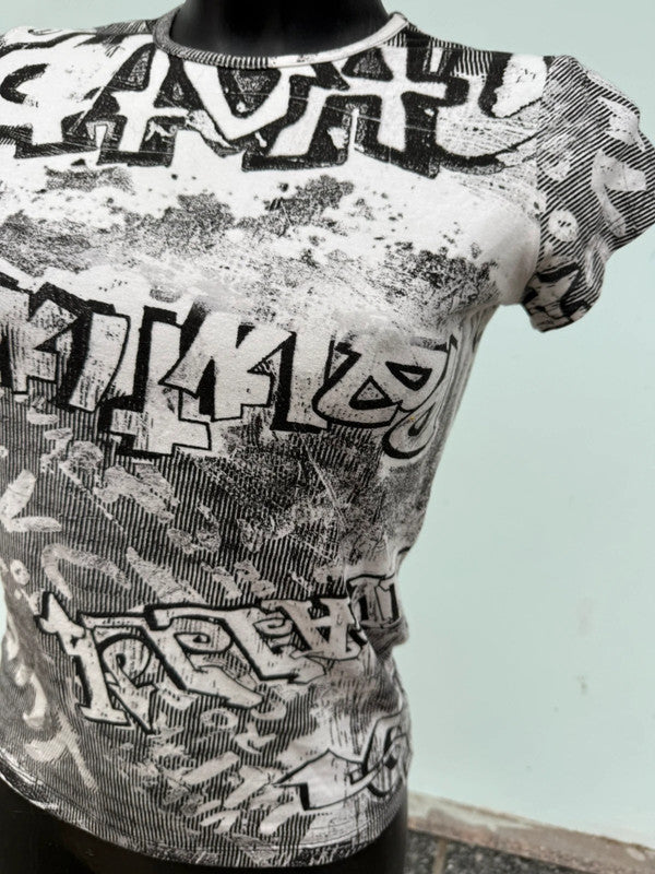 T-shirt Roberto Cavalli "graffiti" FW 2003