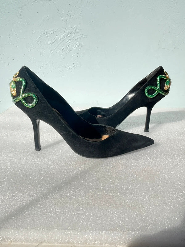 Decollete Roberto Cavalli tacco serpente