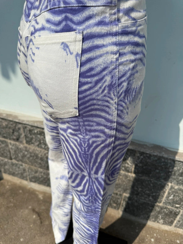Jeans zebrati anni 2000”