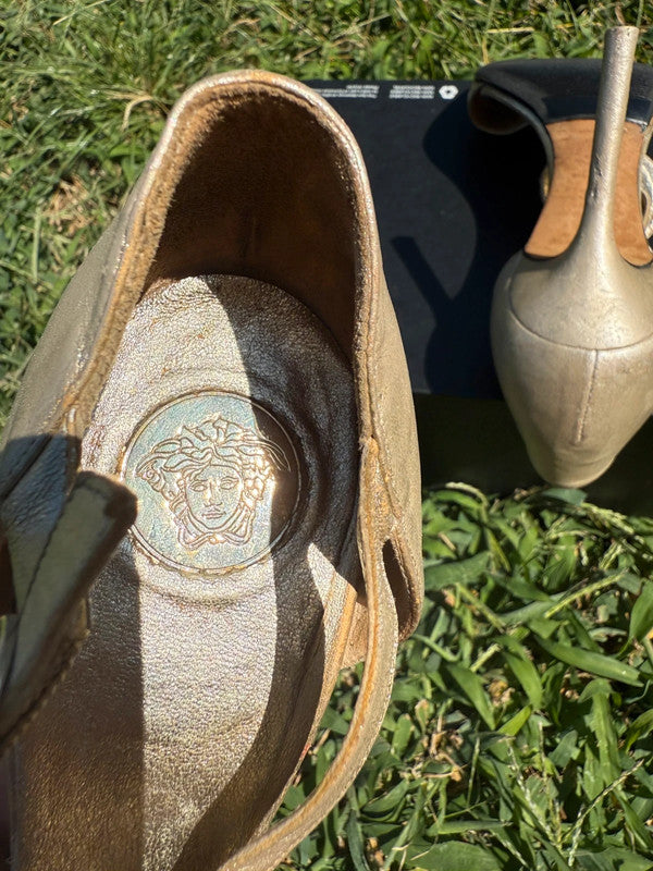 Sandali Versace SS2005 gioiello medusa logo
