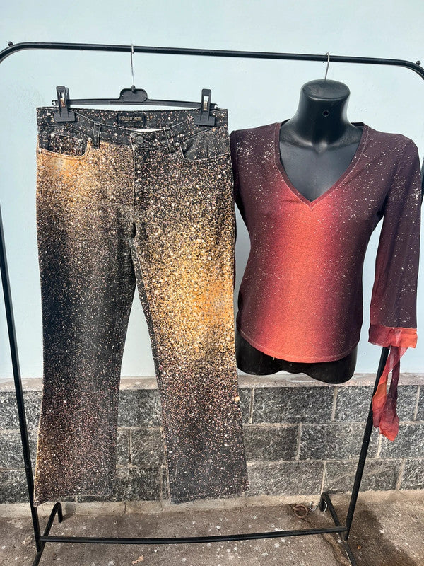 Completo Roberto Cavalli FW 2000 "galassie"