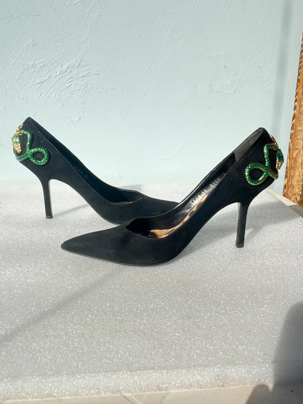 Decollete Roberto Cavalli tacco serpente