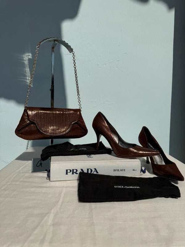 Set di tacchi+ borsa D&G