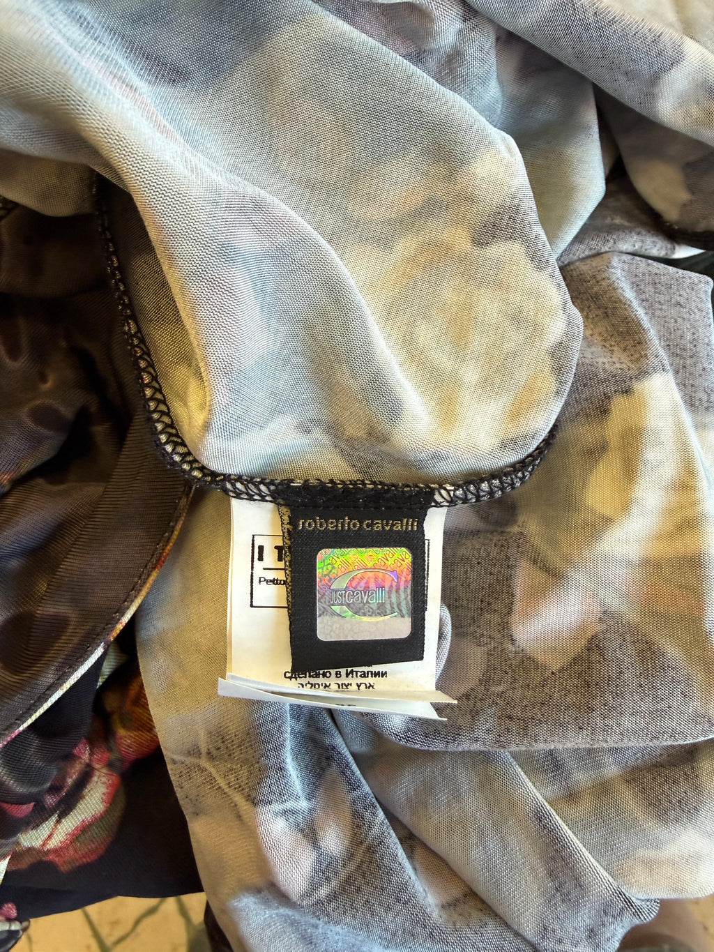 Abito Roberto Cavalli floreale anno 2000s