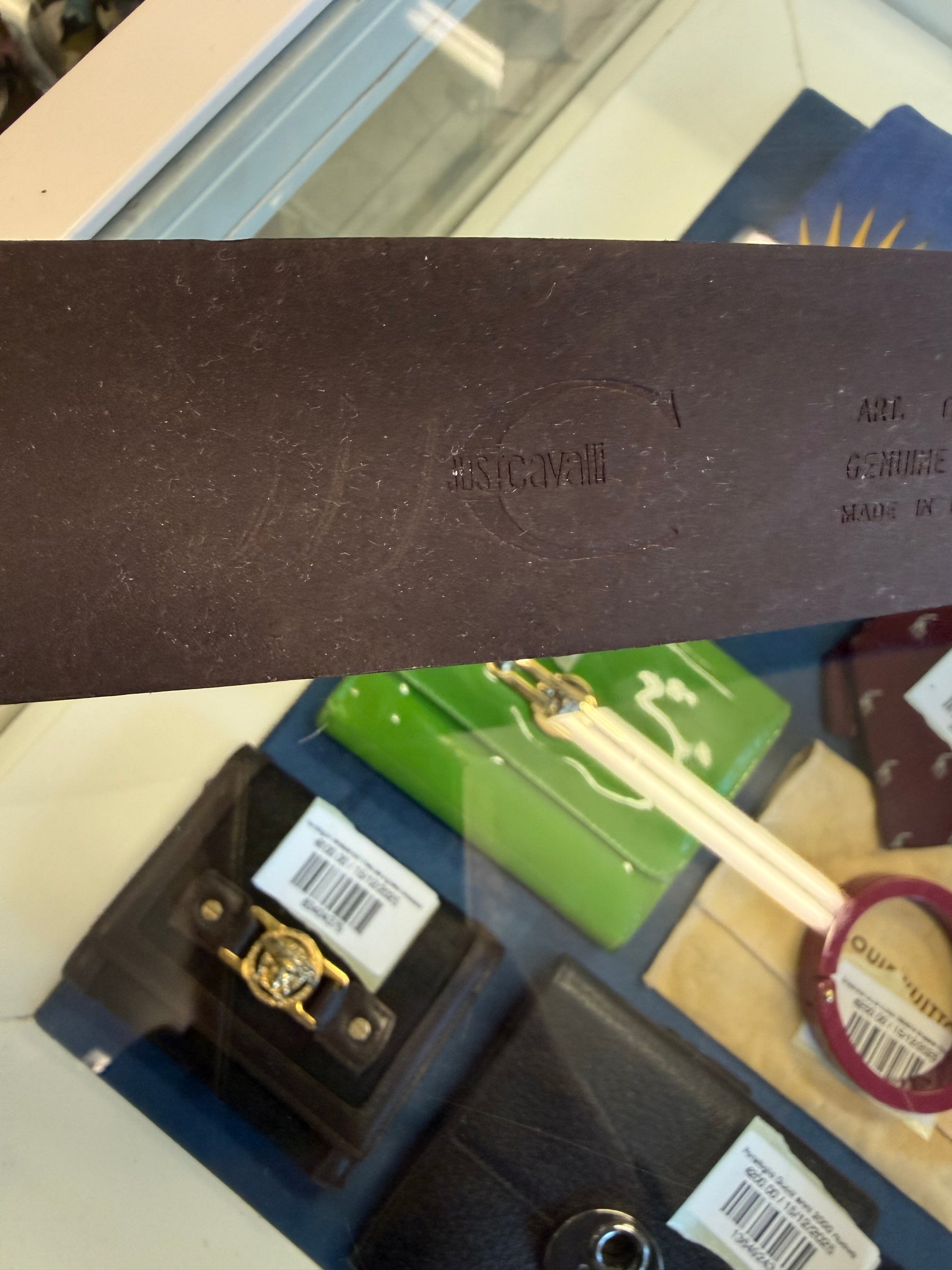Cintura Roberto Cavalli Just 2000” fibbia scritte  nuova con cartellino