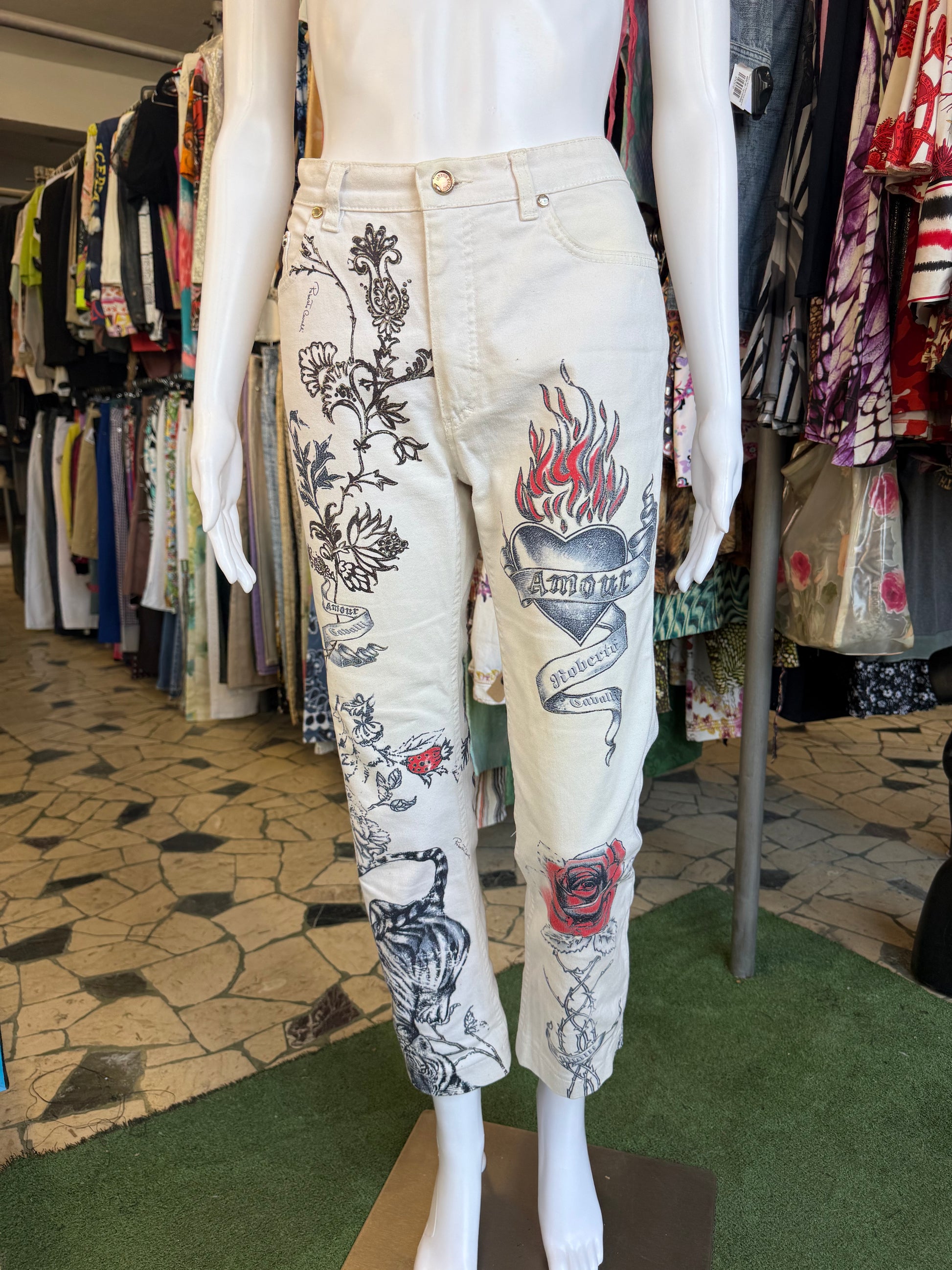 Jeans Roberto Cavalli SS2003 tattoo Tiger