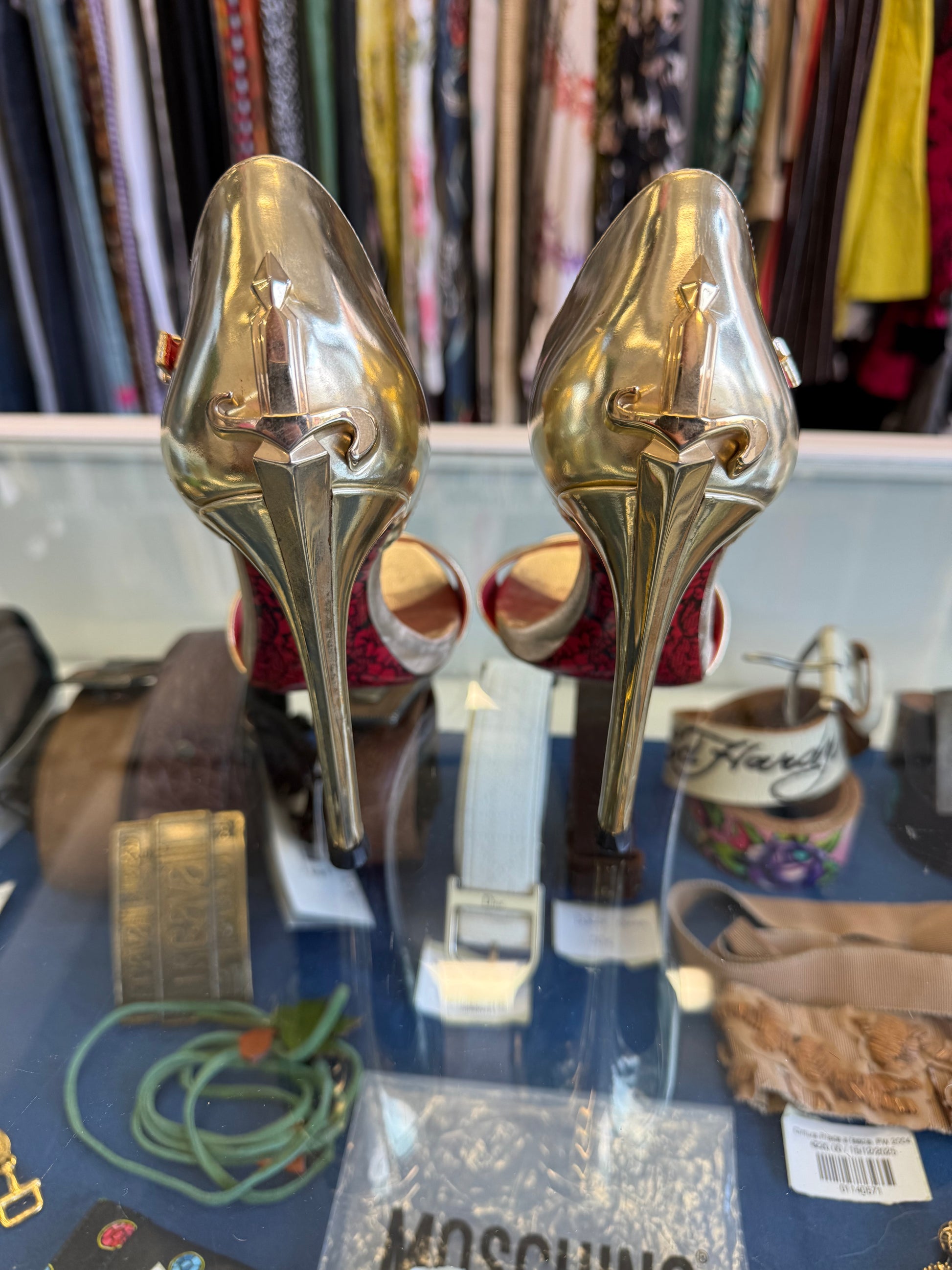 Cesare Paciotti sandali Dagger Heels Lady Blade oro 38