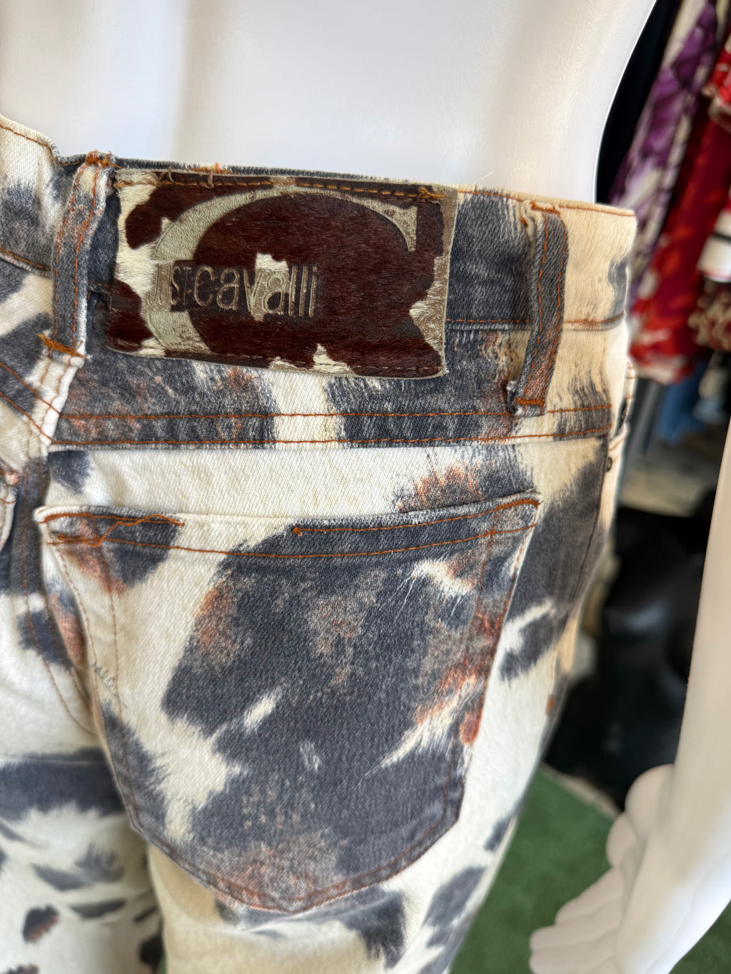 Jeans Roberto Cavalli pezzato micca 00s