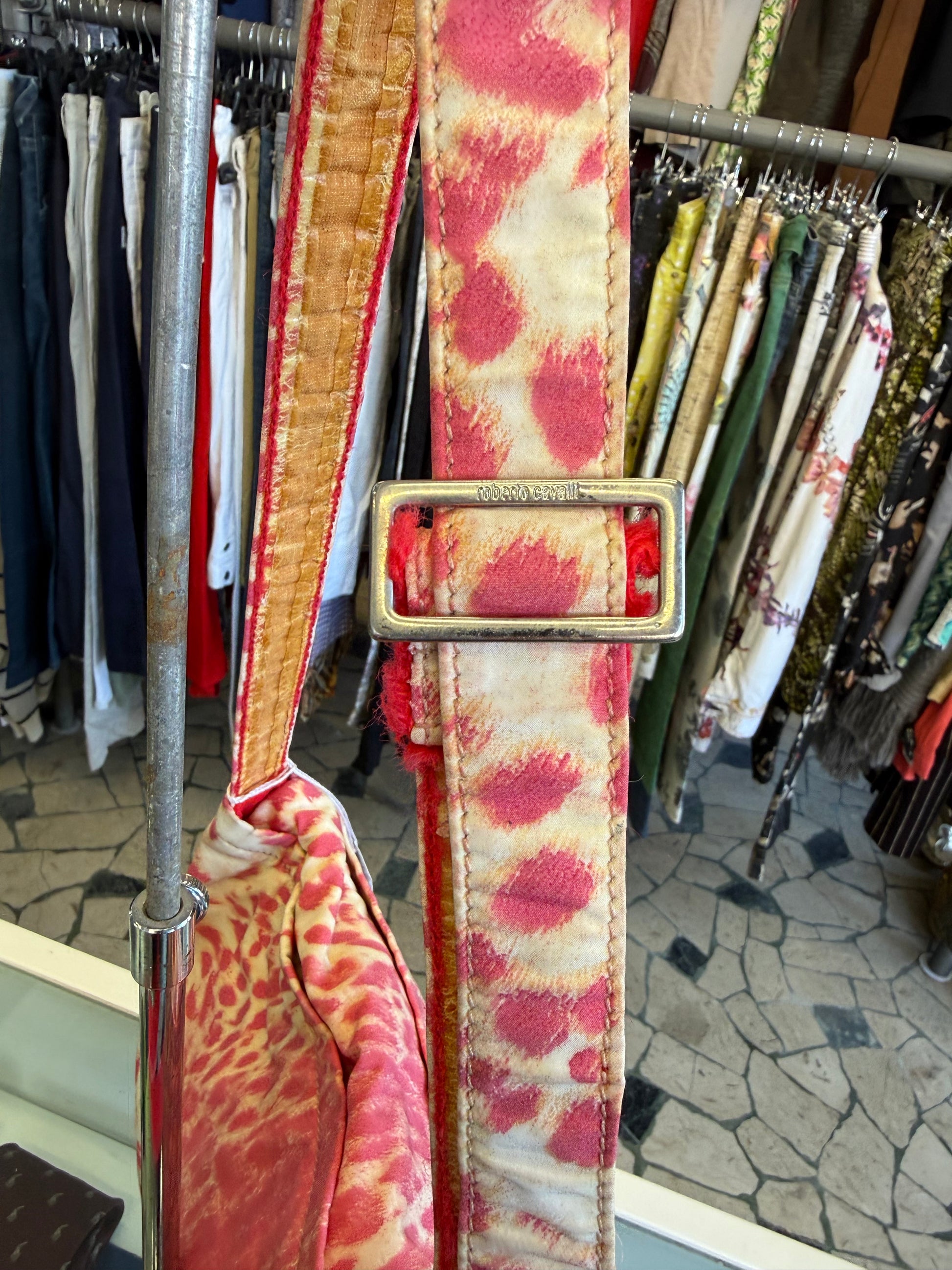 Borsa Roberto Cavalli SS2000 pink leopard print