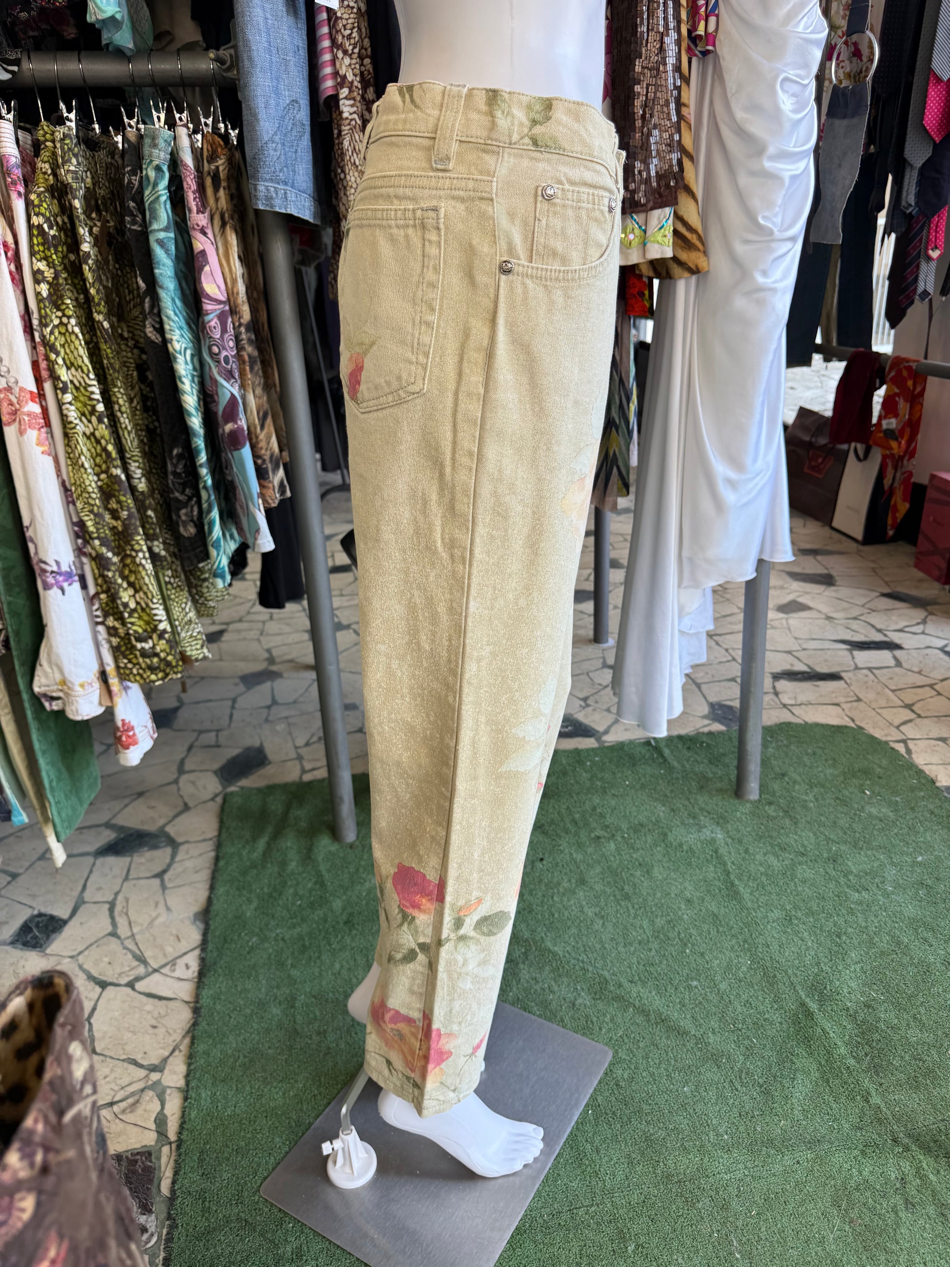 Jeans Roberto Cavalli SS1998 floreale