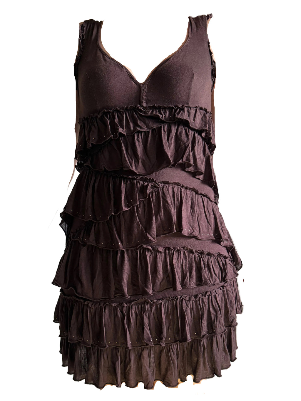 Abito Roberto Cavalli marrone ed oro Just 2000”