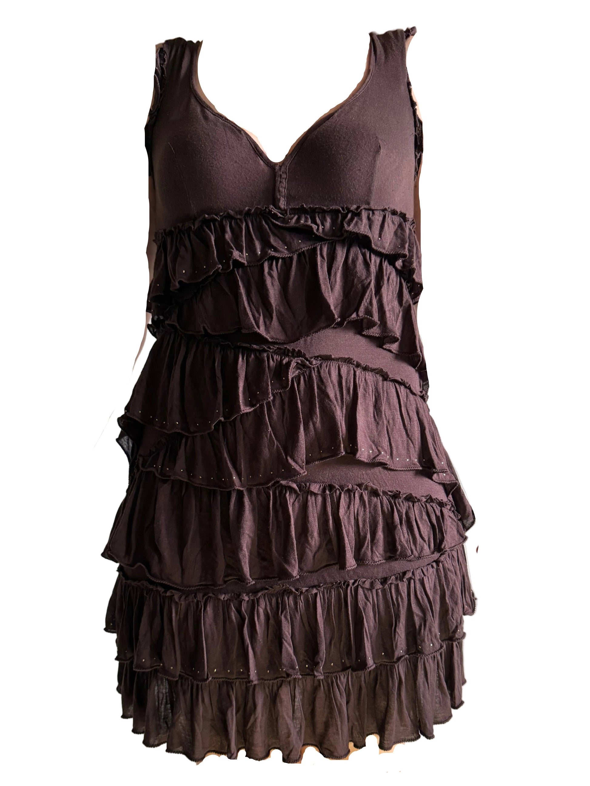 Abito Roberto Cavalli marrone ed oro Just 2000”